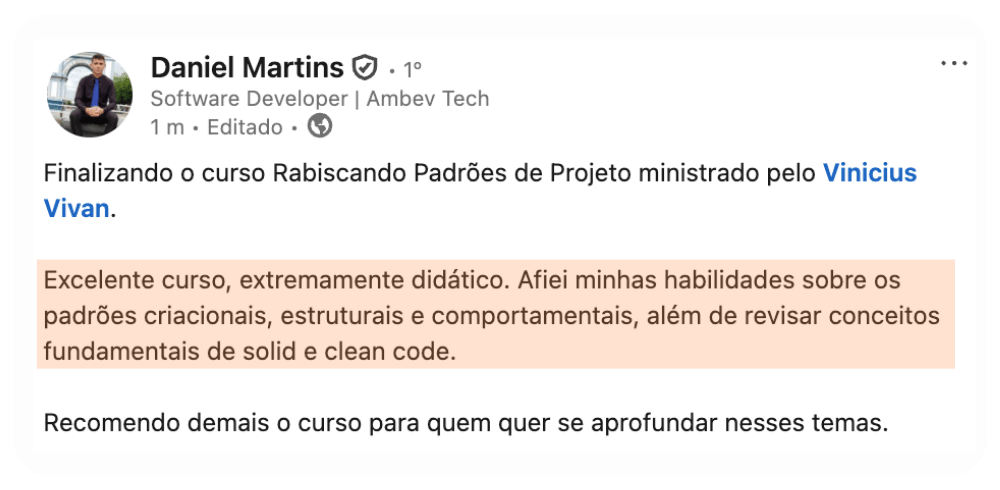 Depoimento Daniel