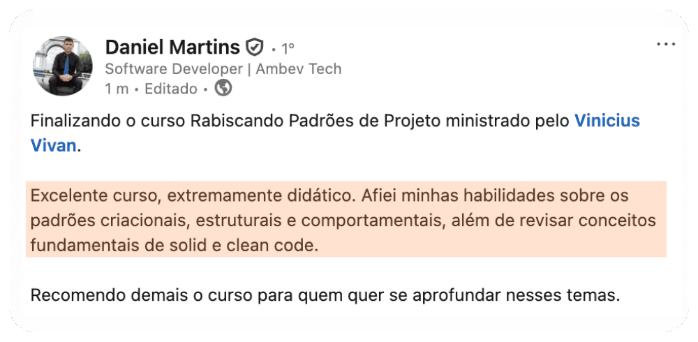 Depoimento Daniel