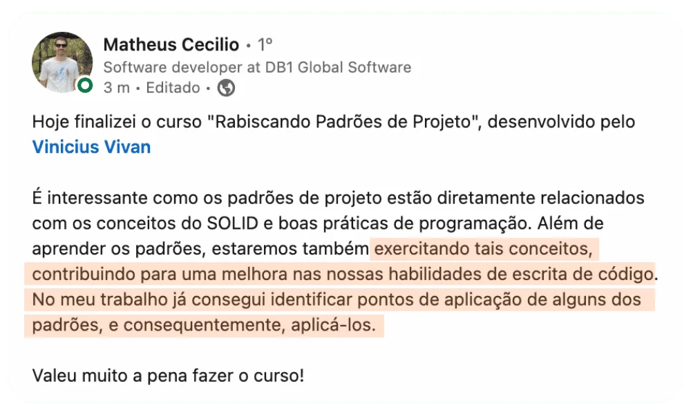 Depoimento Matheus