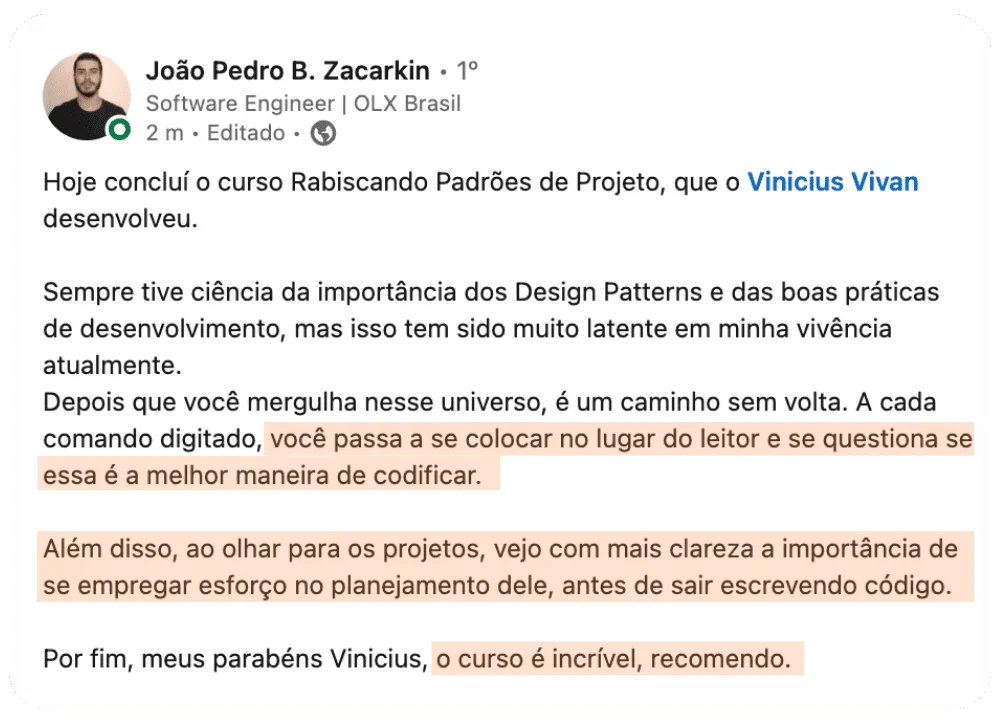 Depoimento João